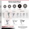 Service Caster 5 Inch Phenolic Wheel Swivel Top Plate Caster Set with Brake SCC-20S514-PHR-TLB-4 - alternate 2